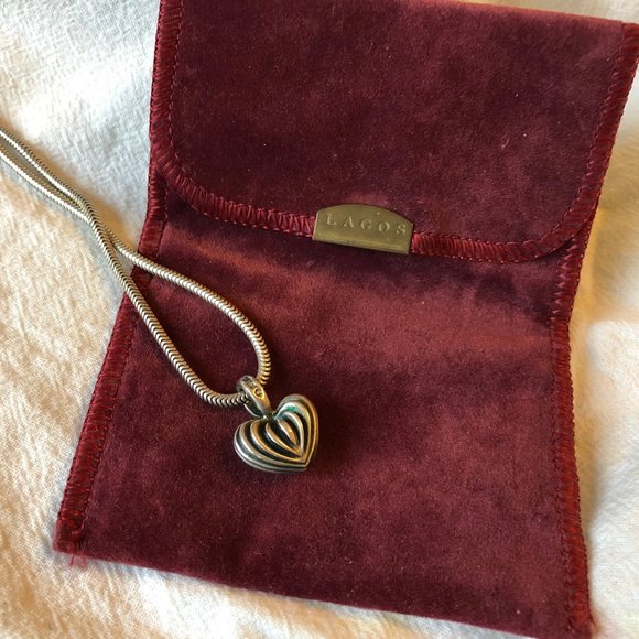 LAGOS Jewelry - LAGOS Caviar Heart Pendant Necklace